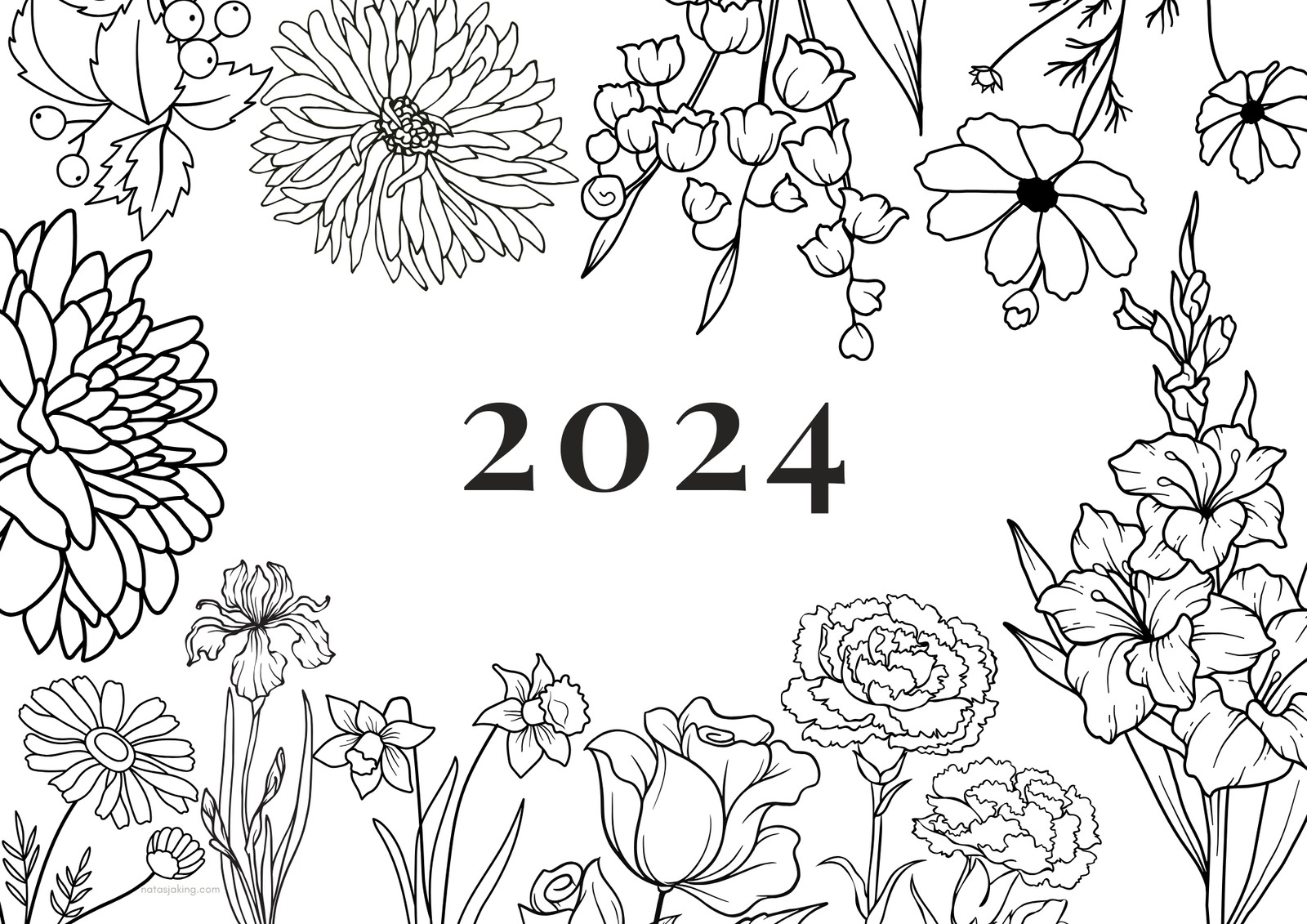 2024 Blessings & Blooms Calendar - Natasja King Reiki