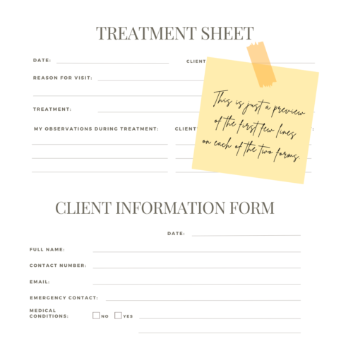 Treatment And Client Intake Forms For Energy Healers Natasja King Reiki 4762