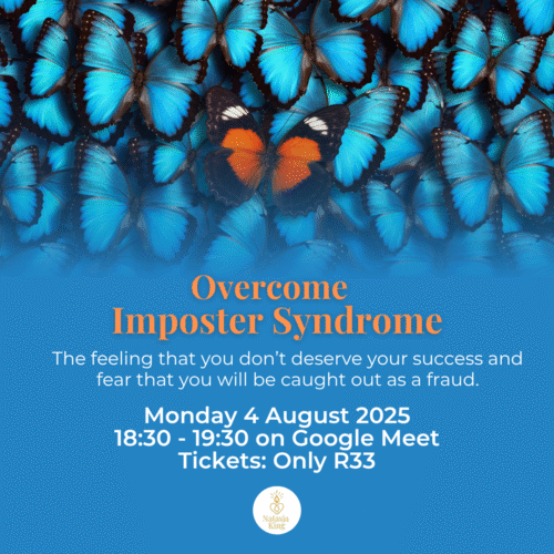 Imposter Syndrome mindset online talk for women on 4 August 2025 hosted by Natasja King
